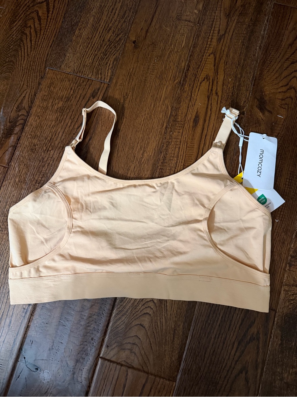 NWT MOMCOZY Beige Maternity & Nursing Comfort Bra Size XL